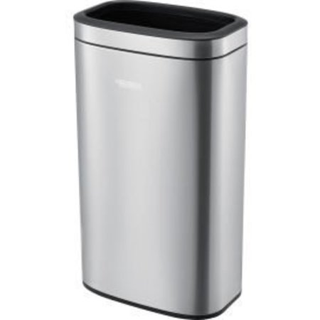 GLOBAL EQUIPMENT Global Industrial„¢ Stainless Steel Slim Open Top Trash Can, 8 Gallon EK9036-30L